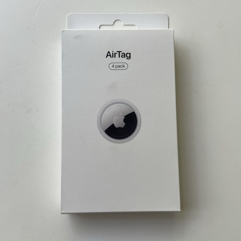 Apple Air Tag (4-Pack) Tracking Devices White New In Open Box Model A2187